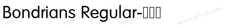 Bondrians Regular字体转换